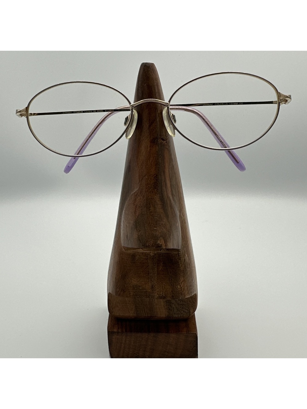 Charmant Titanium Oval Gold and Purple Glasses Frames